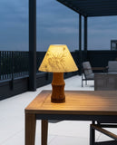 Oak and Linen Cordless Lamp – terrace