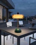 Amber Glass Tiered Cordless Lamp – terrace