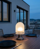 Ribbed Glass Cordless Lamp – terrace