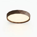 Wood-Grain Ceiling Light – 15.8 in Walnut