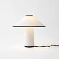 Fabric Drum Table Lamp – Black & White