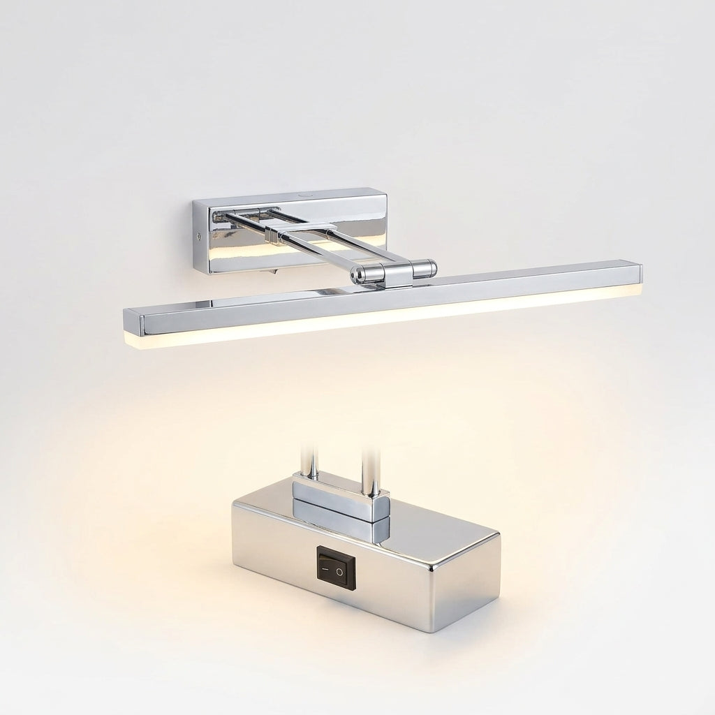 Rechargeable Swing-Arm Picture Light 16 in – Chrome