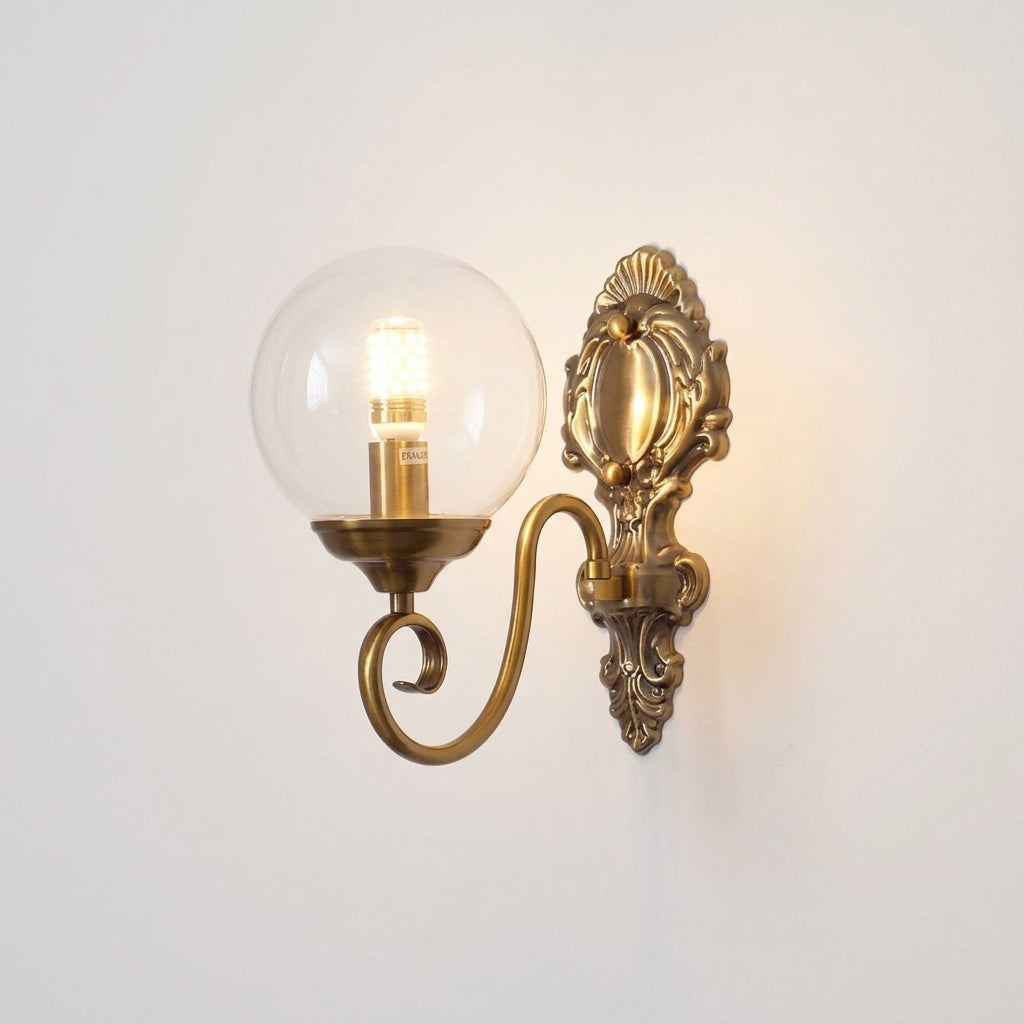 Colored Glass Wall Lamp – Clear