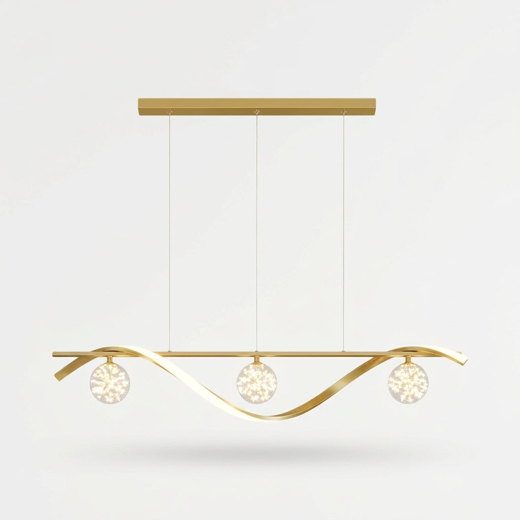 Globe and Metal Pendant – Gold