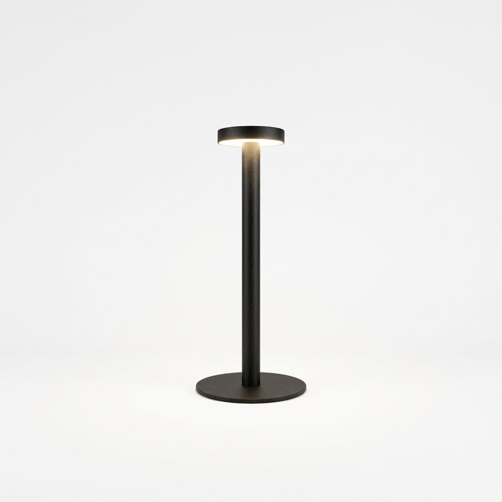 Sand-Finish Aluminum Cordless Lamp – Sand Black