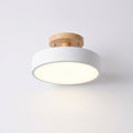 Wood and Acrylic Ceiling Light – White