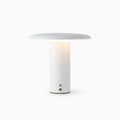 Wide Dome Portable Lamp – White