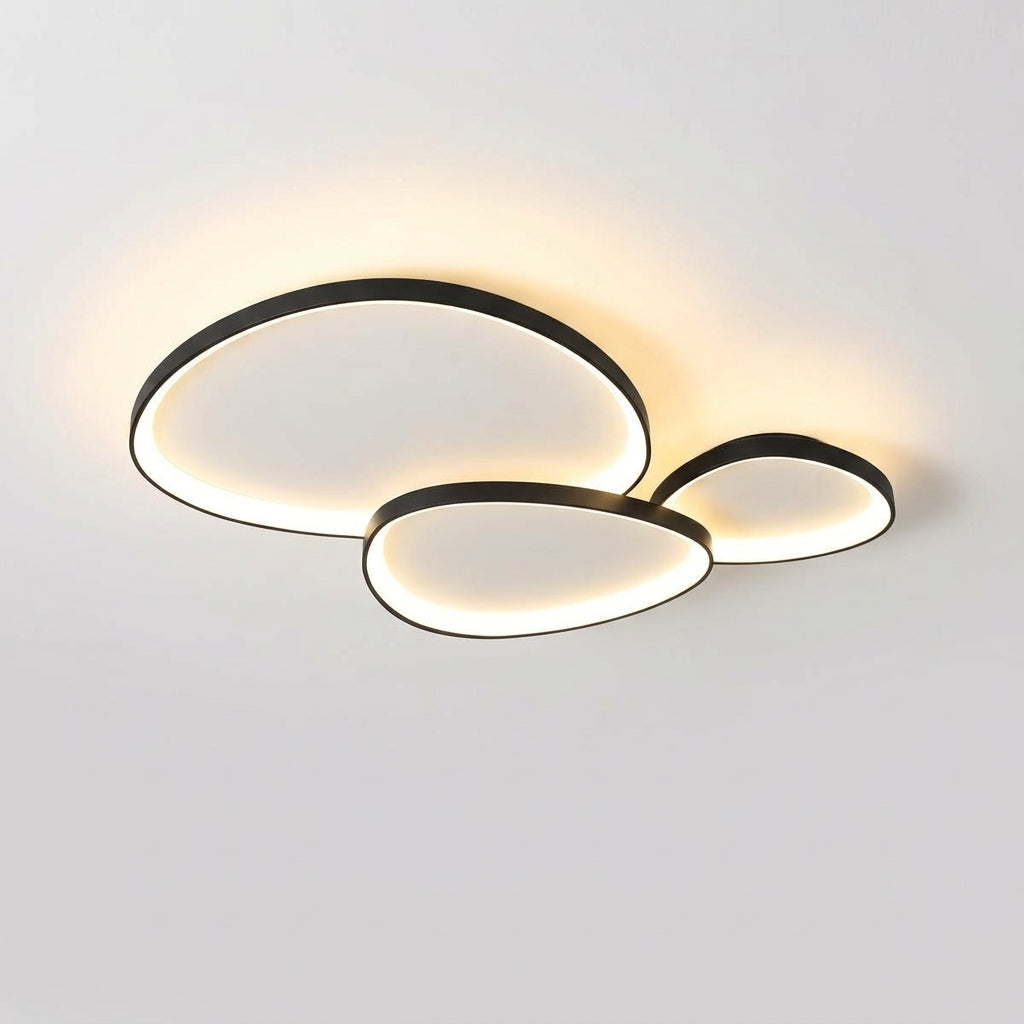 Linear Metal Ceiling Light – 16.5 in Black