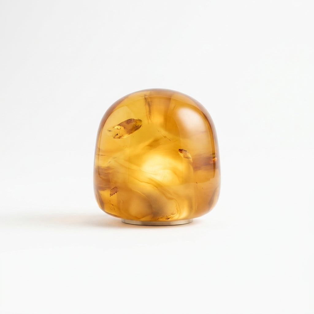 Alabaster Petite Portable Lamp – Amber
