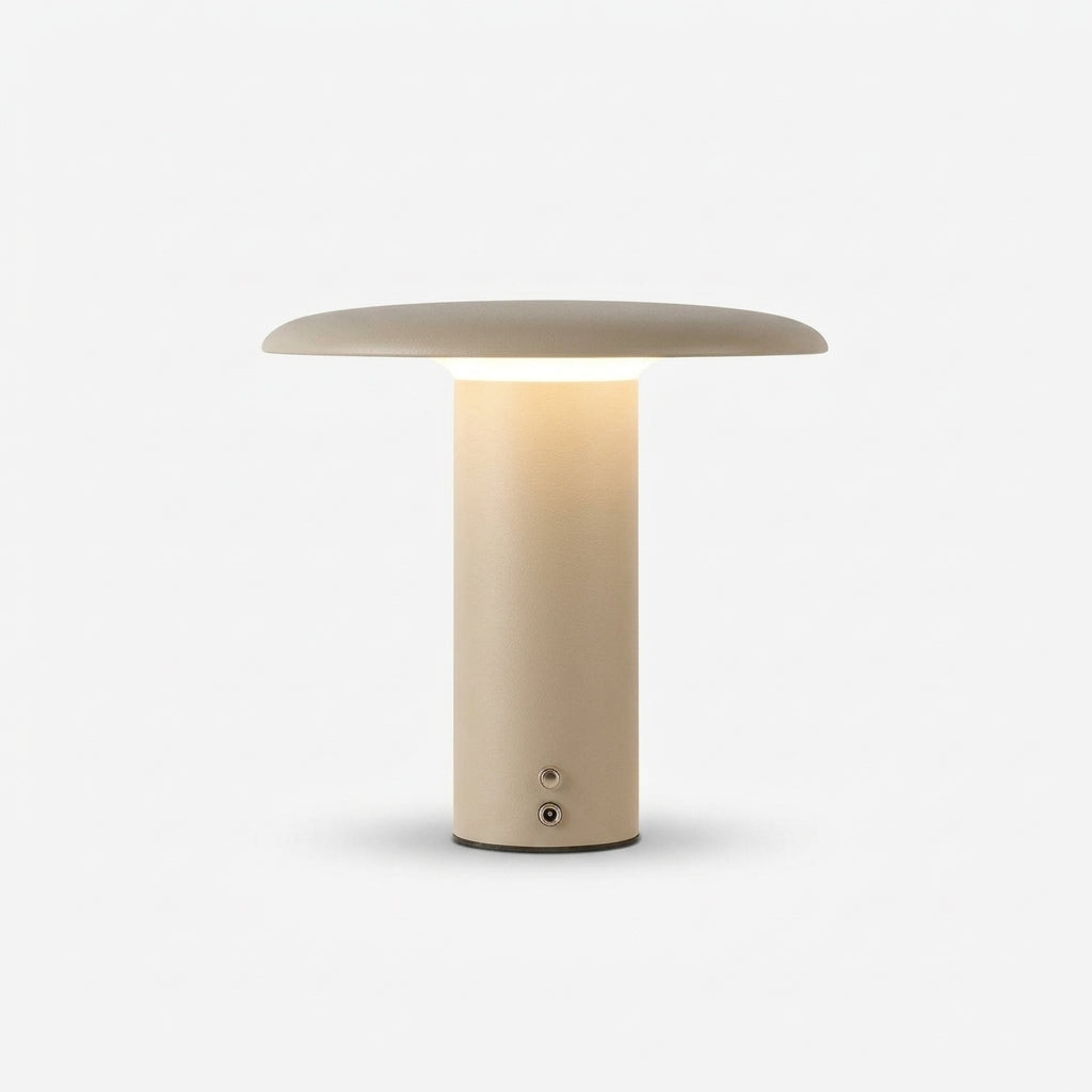 Wide Dome Portable Lamp – Beige