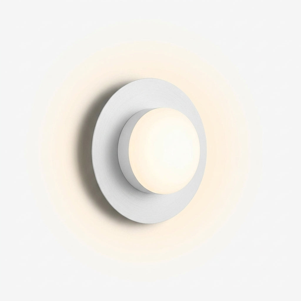 Concave Alabaster Sconce – Black & White
