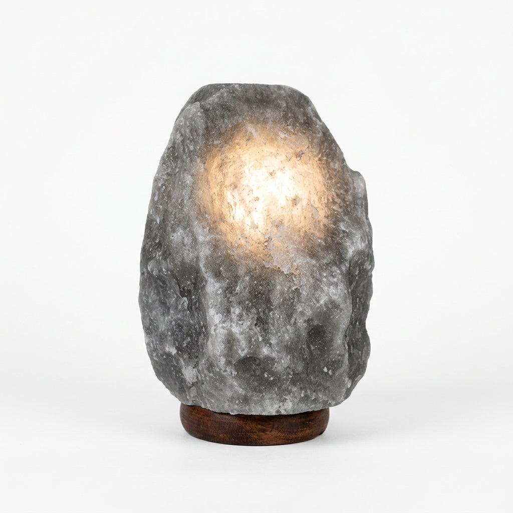 Salt Stone Table Lamp – Gray