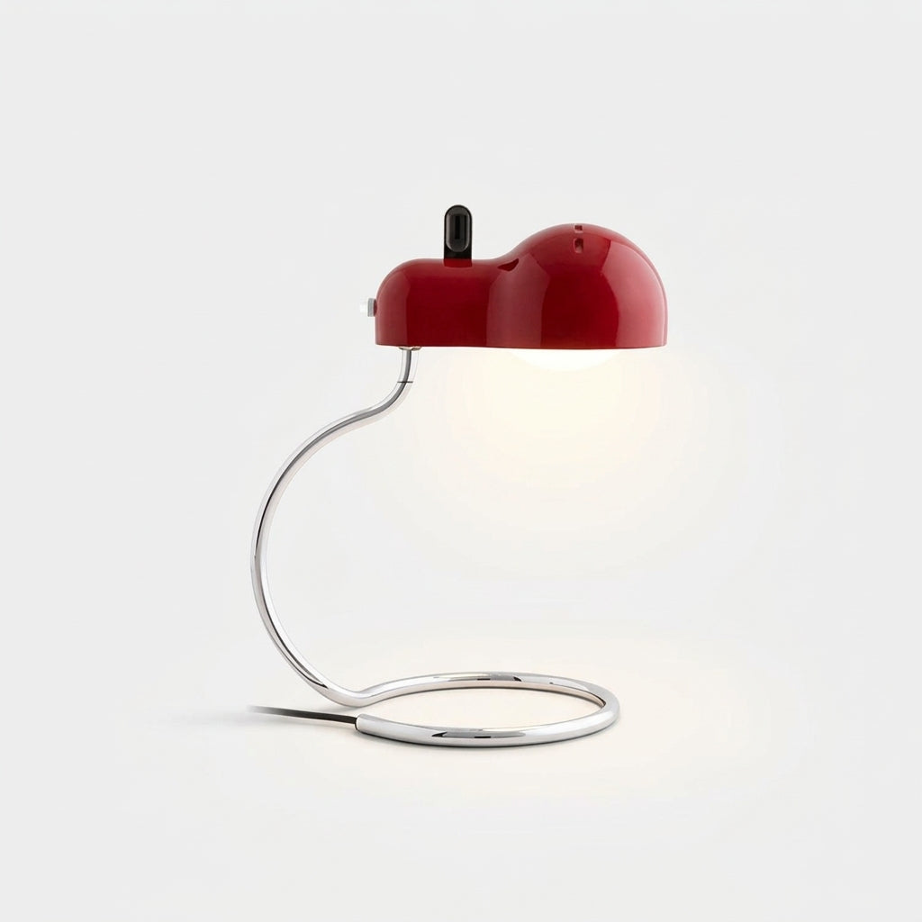 Industrial Dome Desk Lamp – Red