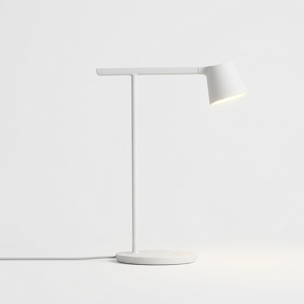 Adjustable Opal Diffuser Desk Lamp – White