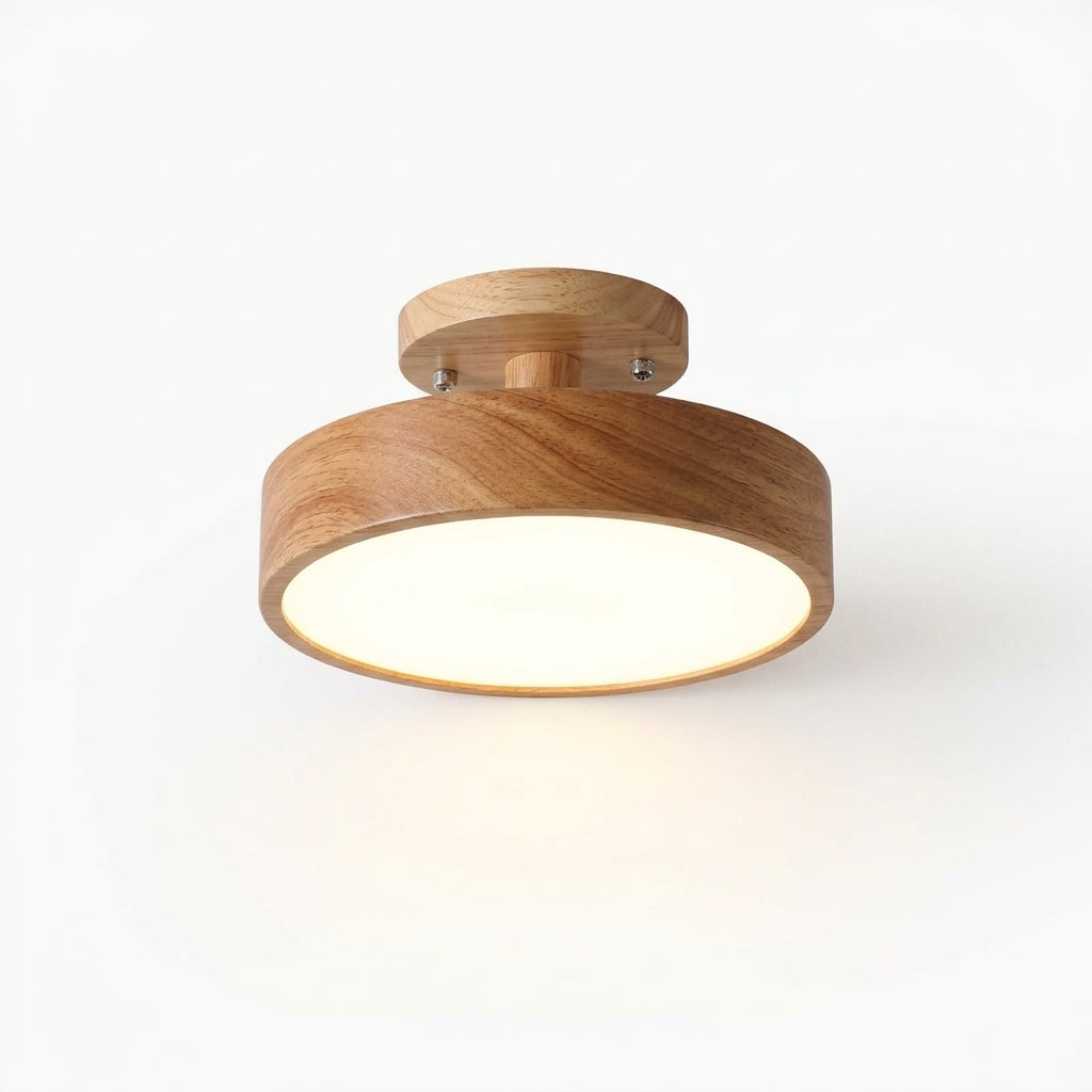Wood and Acrylic Ceiling Light – Wood