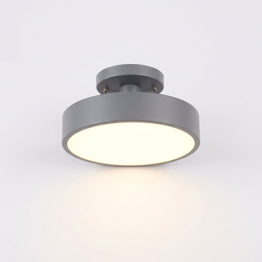Wood and Acrylic Ceiling Light – Gray