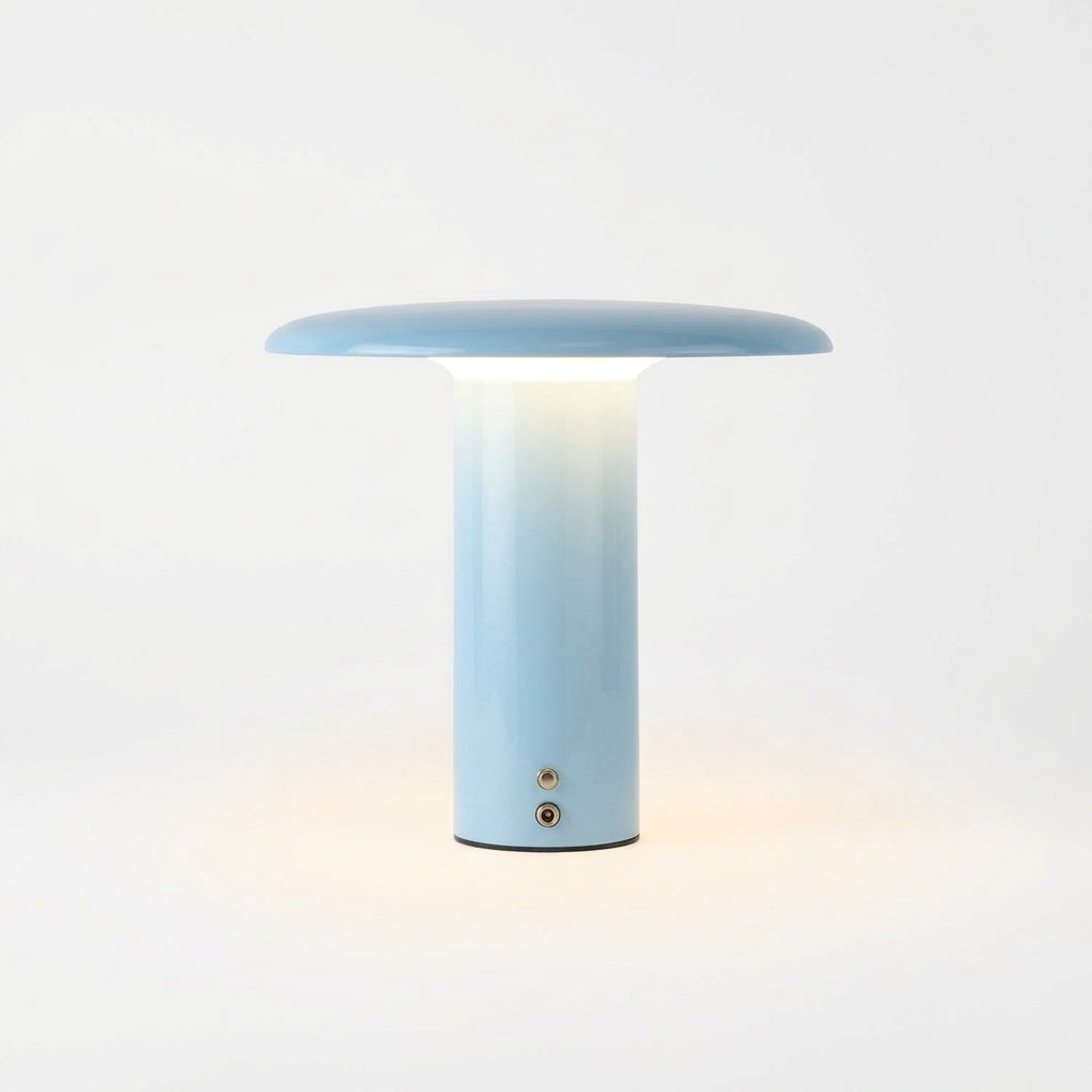 Wide Dome Portable Lamp – Light Blue