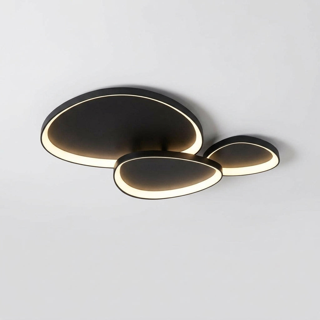 Linear Metal Ceiling Light – 35.4 in Black