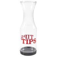 Plastic Tip Jar for bartender and restaurant | Clear Tips carafe/Jars for money | 10 1/2 Inches large cool tips container for restaurants, bars, cafes, and pizzerias. Geex Depot US