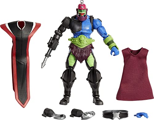 Masters of the Universe Masterverse Revelation Trap Jaw Action Figure with 30+ Articulated Joints, Swappable Hands & 3 Battle Accessories, 7-inch Motu Collectible Gift