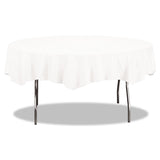 White Tissue/Poly 82" Octy/Round Paper Tablecover
