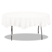 White Tissue/Poly 82" Octy/Round Paper Tablecover