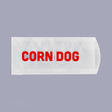7 Inches Printed Paper Corn/Hot Dog Wrapper Bags, 2000/Case Take Out Bags by Geex Depot US