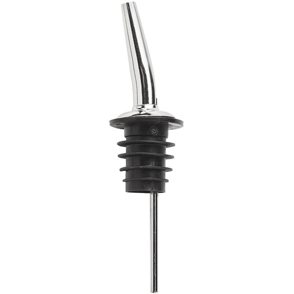 Liquor Pour Spouts with Tapered Speed Jet for Bottles, Stainless Steel Chrome Olive oil Dispenser Spouts, Pourer Spouts with Dust Caps Covers and cleaning Brush by GEEX DEPOT