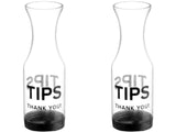 Tip Jar for bartenders and restaurants | Clear SAN plastic Tips carafe/Jars for money | 10-inch large cool tips container for restaurants, bars, cafes, and pizzerias. GEEX DEPOT (2)