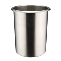 Winco BAMN-2, 2-Quart Stainless Steel Bain Marie Pot w/o Lid, Metal Sauce Pot