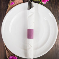 Paper Napkin Band Box of 2000 (Burgundy/Wine Color), Paper Napkin Rings, Self-Adhering Paper Napkin Band by GEEX DEPOT