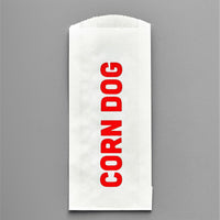 Paper Corn Dog Wrapper Bags, 7 Inches Printed Corn Dog Take Out Bags | Eco-Friendly Hotdog Wrapper Sleeves Packs. Durable and Grease-resistant by GEEX DEPOT