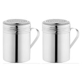 10 oz. Stainless Steel Shaker / Dredge with Handle, Cheese/ sugar shakers by Geex Depot US.