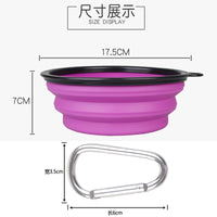 Portable 1000ml Large Collapsible Bowl