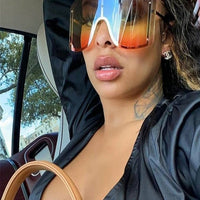 Oversized Women Gradient Sunglasses