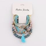 Vintage Bohemia Women Bracelets Set Charm