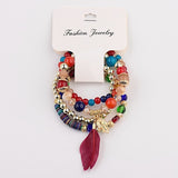 Vintage Bohemia Women Bracelets Set Charm