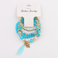 Vintage Bohemia Women Bracelets Set Charm