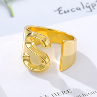 Initial A-Z Letter Rings For Women
