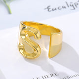 Initial A-Z Letter Rings For Women