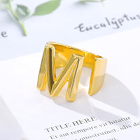 Initial A-Z Letter Rings For Women
