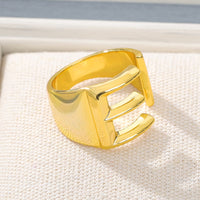Initial A-Z Letter Rings For Women