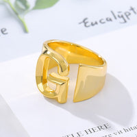 Initial A-Z Letter Rings For Women