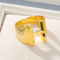Initial A-Z Letter Rings For Women