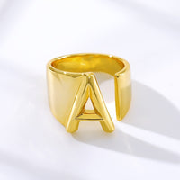 Initial A-Z Letter Rings For Women