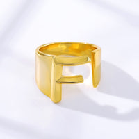 Initial A-Z Letter Rings For Women