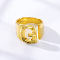 Initial A-Z Letter Rings For Women