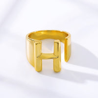 Initial A-Z Letter Rings For Women