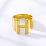 Initial A-Z Letter Rings For Women