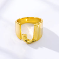 Initial A-Z Letter Rings For Women